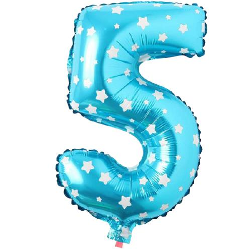 Folyo Balon Mavi 5 16 İnç 36 Cm